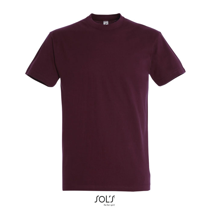 Tshirt homme publicitaire coton 190g - IMPERIAL Bordeaux 1
